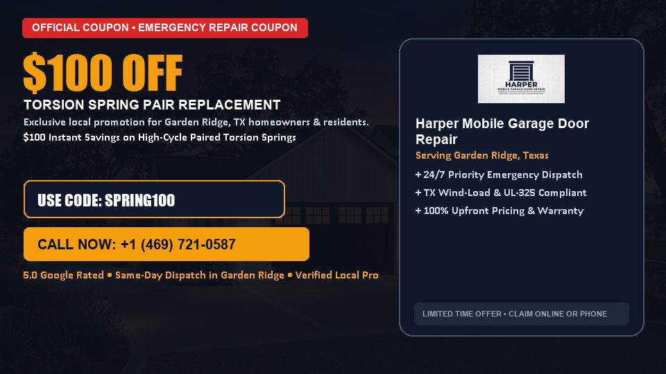 Harper Mobile Garage Door Repair $100 OFF Dual Torsion Spring Replacement