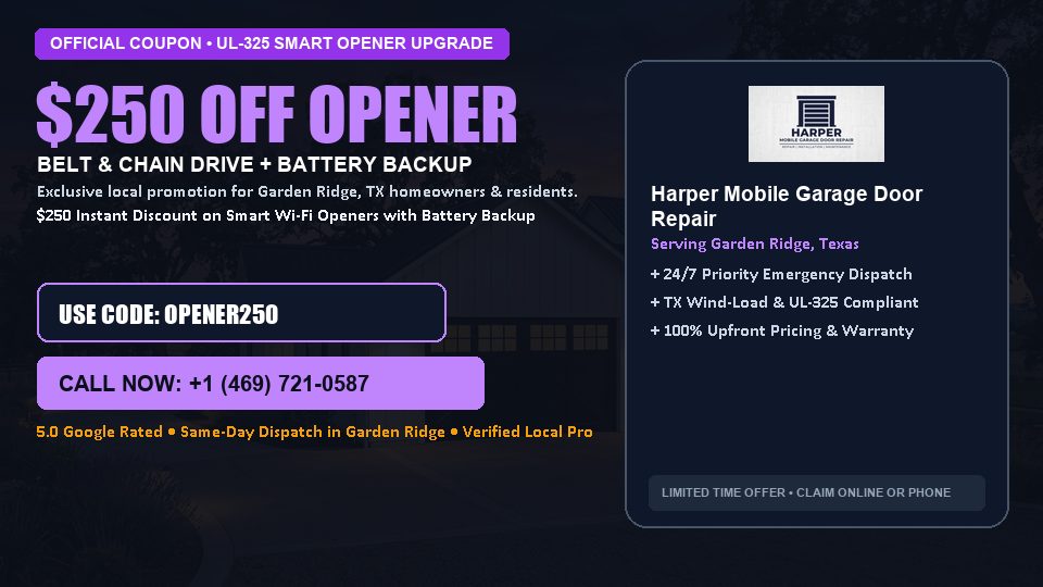 Harper Mobile Garage Door Repair $250 OFF Premium LiftMaster Opener Installation