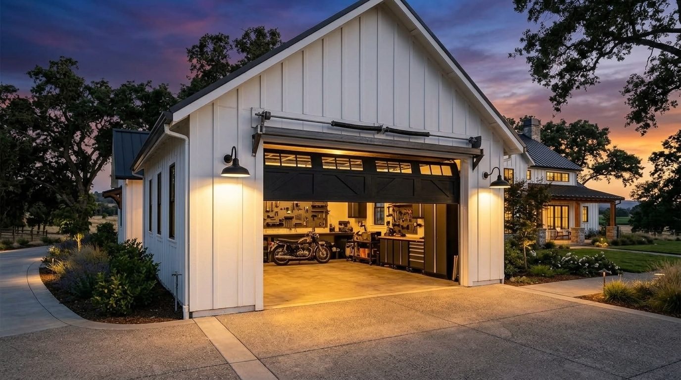 Harper Mobile Garage Door Repair Overhead Garage Door Gliding Open in Garden Ridge, TX